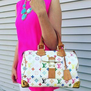 Louis Vuitton Speedy Multicolor Monogram Canvas Tote